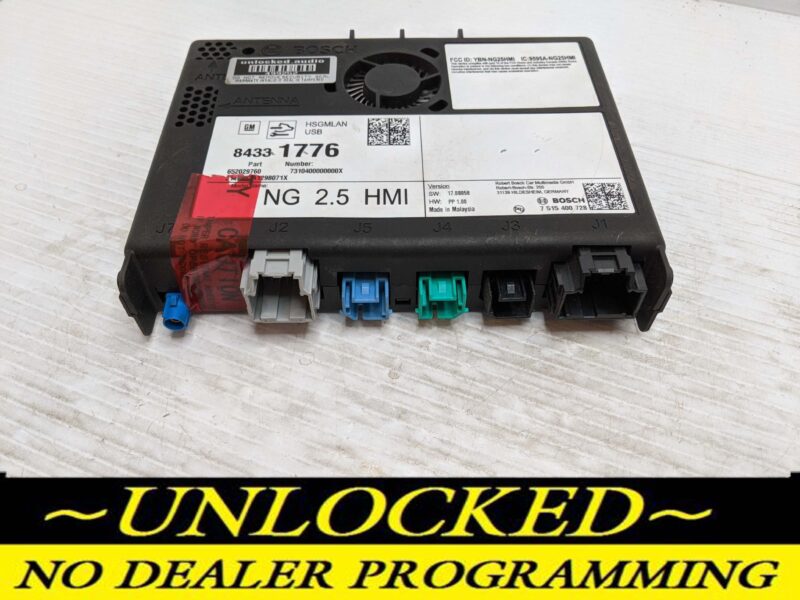 UNLOCKED 18-20 CHEVY GMC BUICK CADILLAC NG 2.5 HMI 84331776 IO6