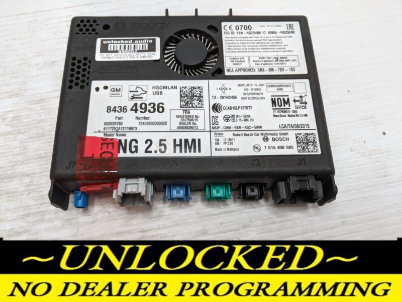 UNLOCKED 18-20 CHEVY GMC BUICK CADILLAC NG 2.5 HMI 84364936 IO6