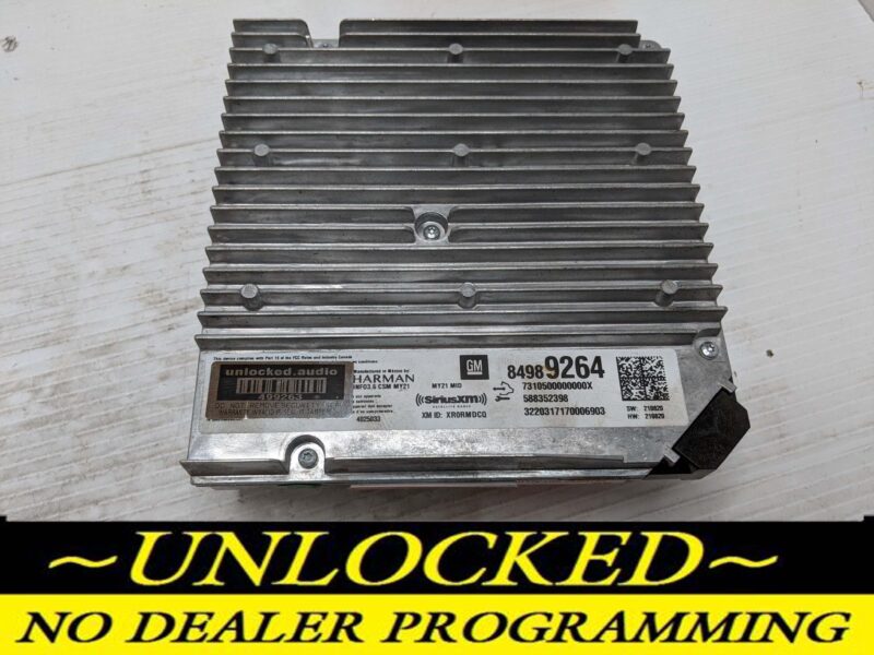 UNLOCKED 21-24 GMC SIERRA OEM INFOTAINMENT RADIO 84989264 IOS
