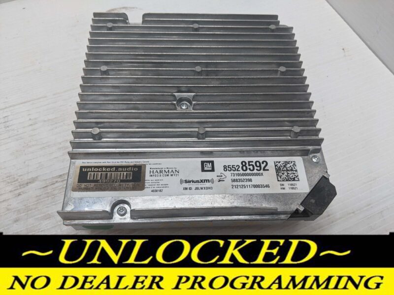 UNLOCKED 21-24 GMC SIERRA OEM INFOTAINMENT RADIO 85528592 IOS