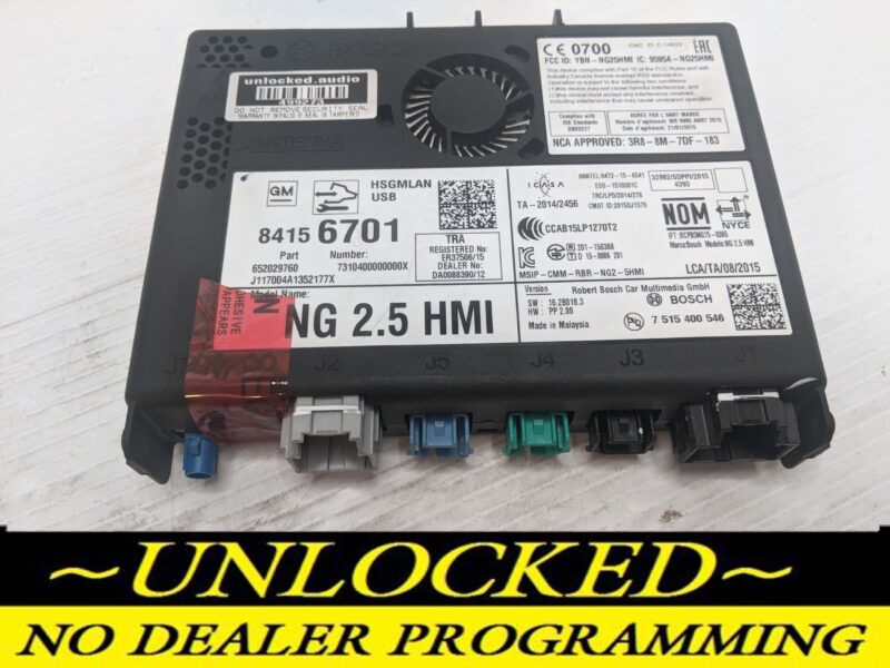 UNLOCKED 17-20 CHEVY GMC BUICK CADILLAC NG 2.5 HMI 84156701 IO6