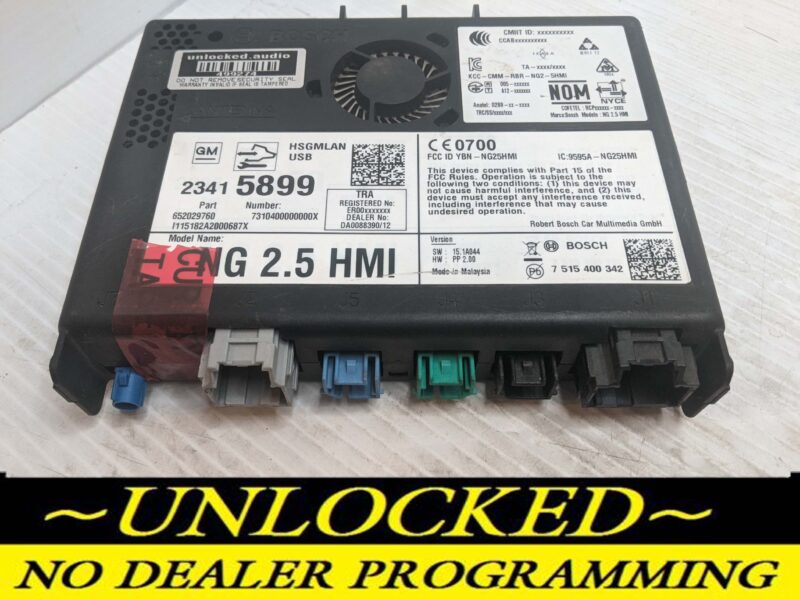 UNLOCKED 18-20 CHEVY GMC BUICK CADILLAC NG 2.5 HMI 23415899 IO6