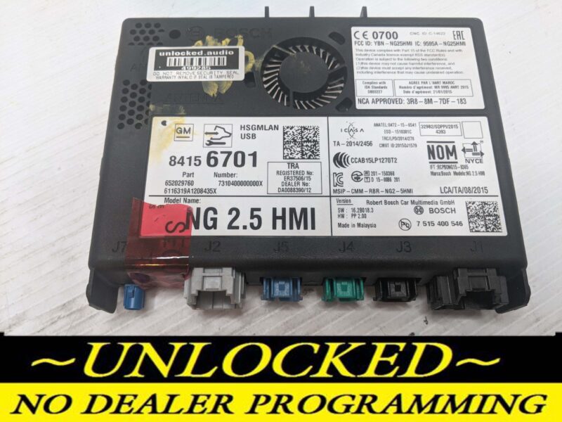 UNLOCKED 17-20 CHEVY GMC BUICK CADILLAC NG 2.5 HMI 84156701 IO6