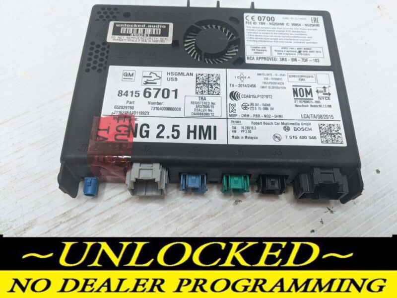 UNLOCKED 17-20 CHEVY GMC BUICK CADILLAC NG 2.5 HMI 84156701 IO6