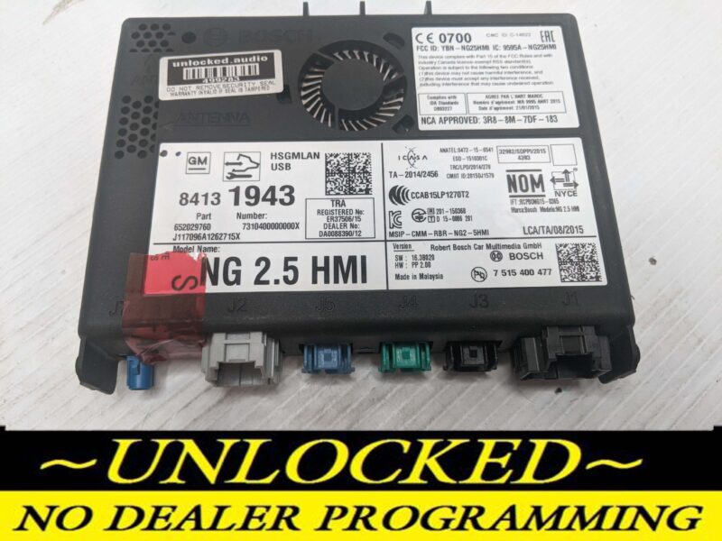 UNLOCKED 18-20 CHEVY GMC BUICK CADILLAC NG 2.5 HMI 84131943 IO6