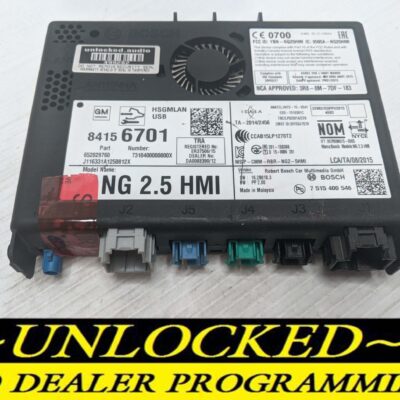 UNLOCKED 17-20 CHEVY GMC BUICK CADILLAC NG 2.5 HMI 84156701 IO6