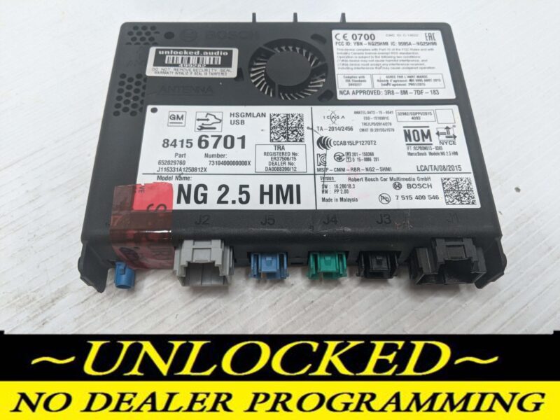 UNLOCKED 17-20 CHEVY GMC BUICK CADILLAC NG 2.5 HMI 84156701 IO6