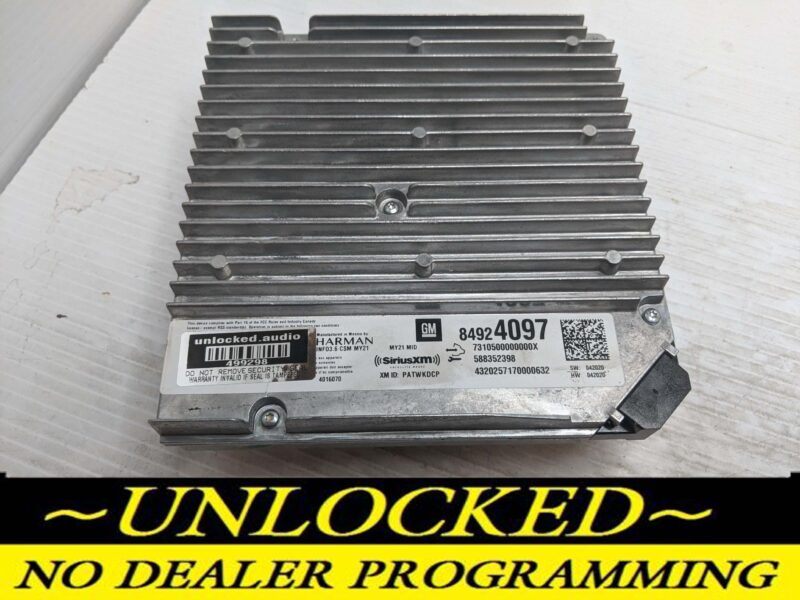 UNLOCKED 21-24 GMC SIERRA CHEVY BLAZER OEM INFOTAINMENT RADIO 84924097 IOS