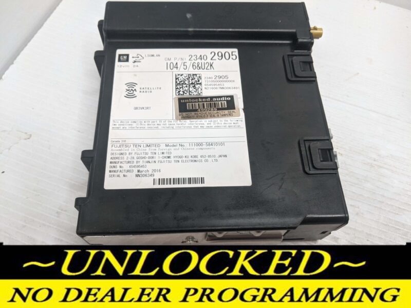 UNLOCKED 16-18 CHEVY CADILLAC GMC BUICK OEM RADIO MODULE 23402905 IO6