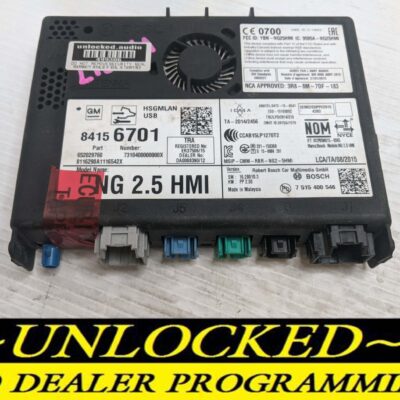 UNLOCKED 17-20 CHEVY GMC BUICK CADILLAC NG 2.5 HMI 84156701 IO6