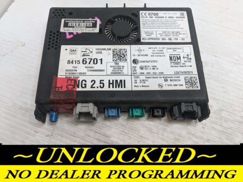 UNLOCKED 17-20 CHEVY GMC BUICK CADILLAC NG 2.5 HMI 84156701 IO6