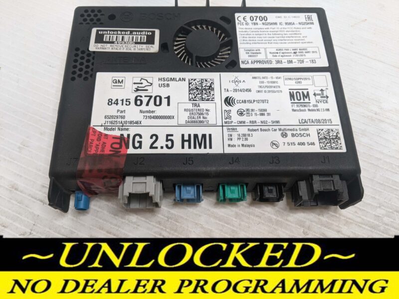 UNLOCKED 17-20 CHEVY GMC BUICK CADILLAC NG 2.5 HMI 84156701 IO6