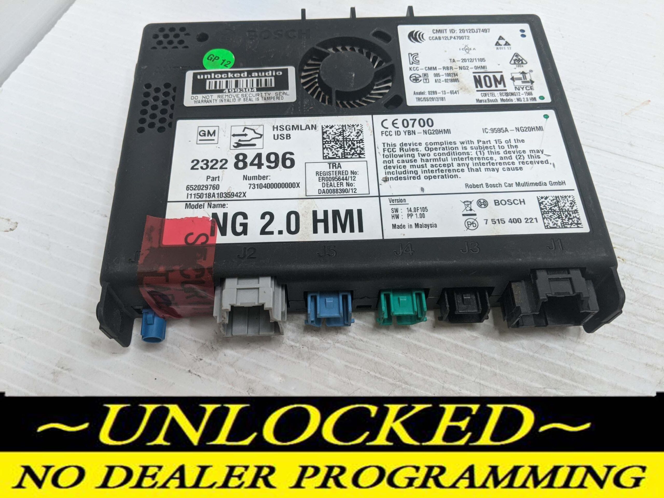 UNLOCKED 15-17 CHEVY GMC BUICK CADILLAC NG 2.0 HMI 23228496 IO6