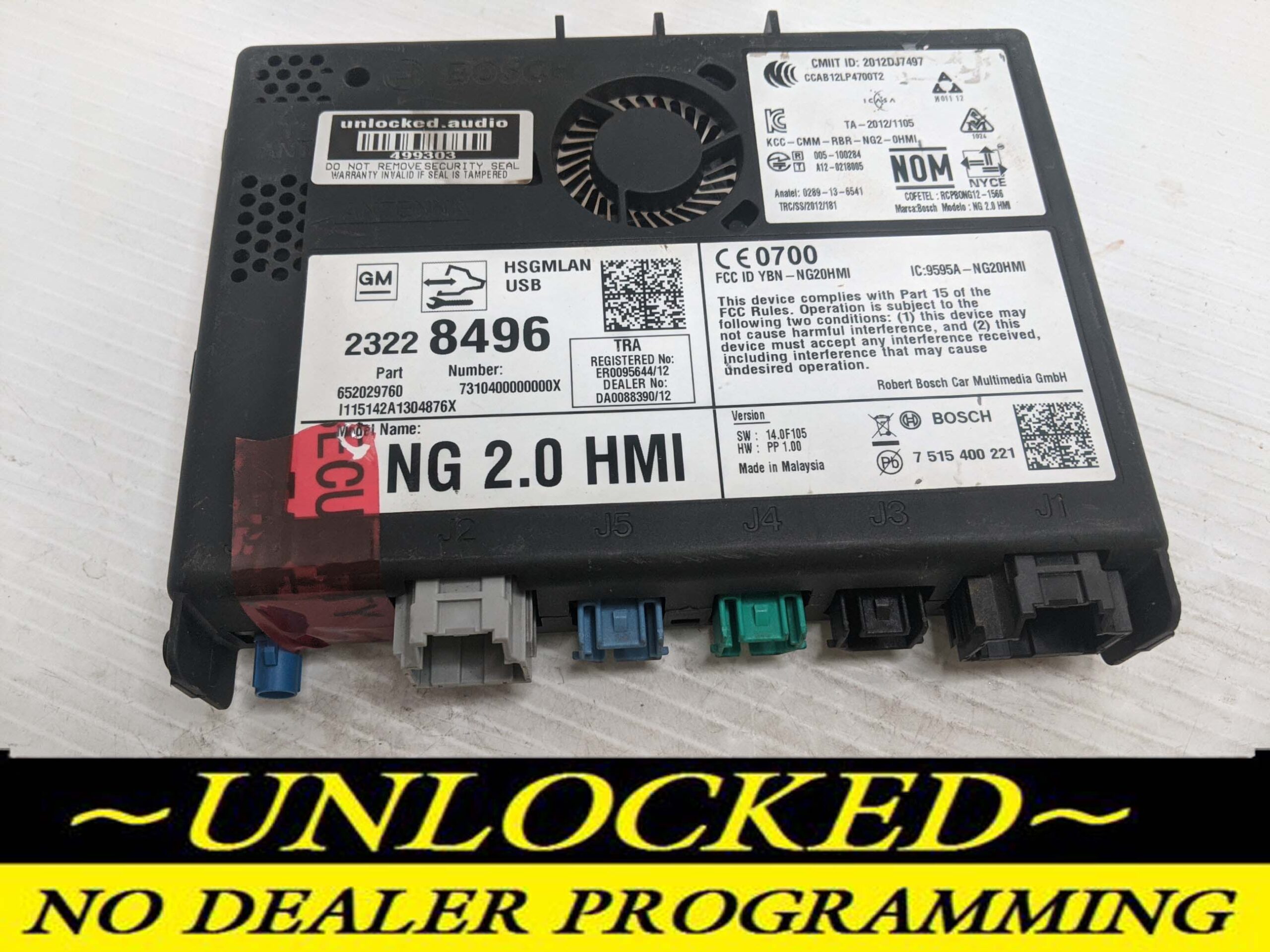 UNLOCKED 15-17 CHEVY GMC BUICK CADILLAC NG 2.0 HMI 23228496 IO6
