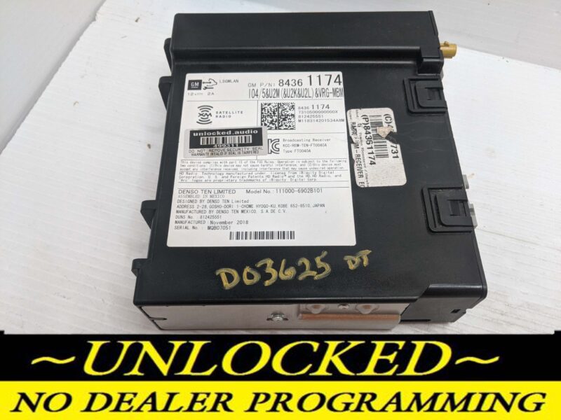 UNLOCKED 17-19 SILVERADO OEM RADIO 84361174 IO5 UQ3