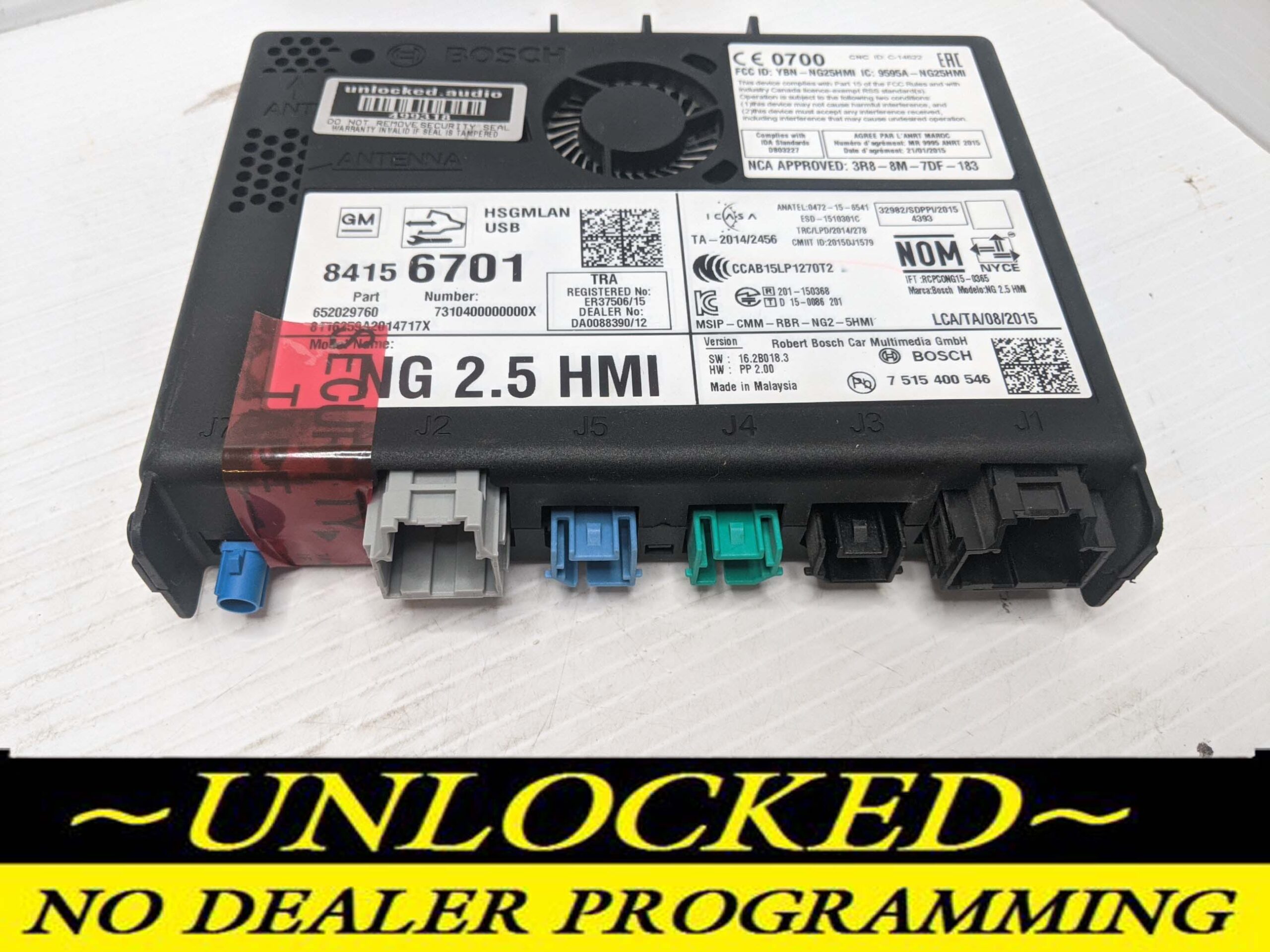 UNLOCKED 17-20 CHEVY GMC BUICK CADILLAC NG 2.5 HMI 84156701 IO6