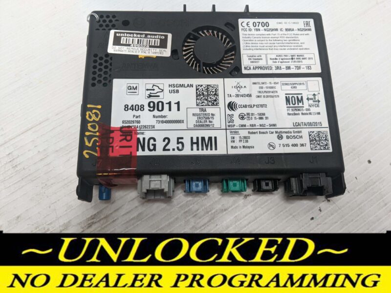 UNLOCKED 16-17 CHEVY GMC BUICK CADILLAC NG 2.5 HMI 84089011 IO6