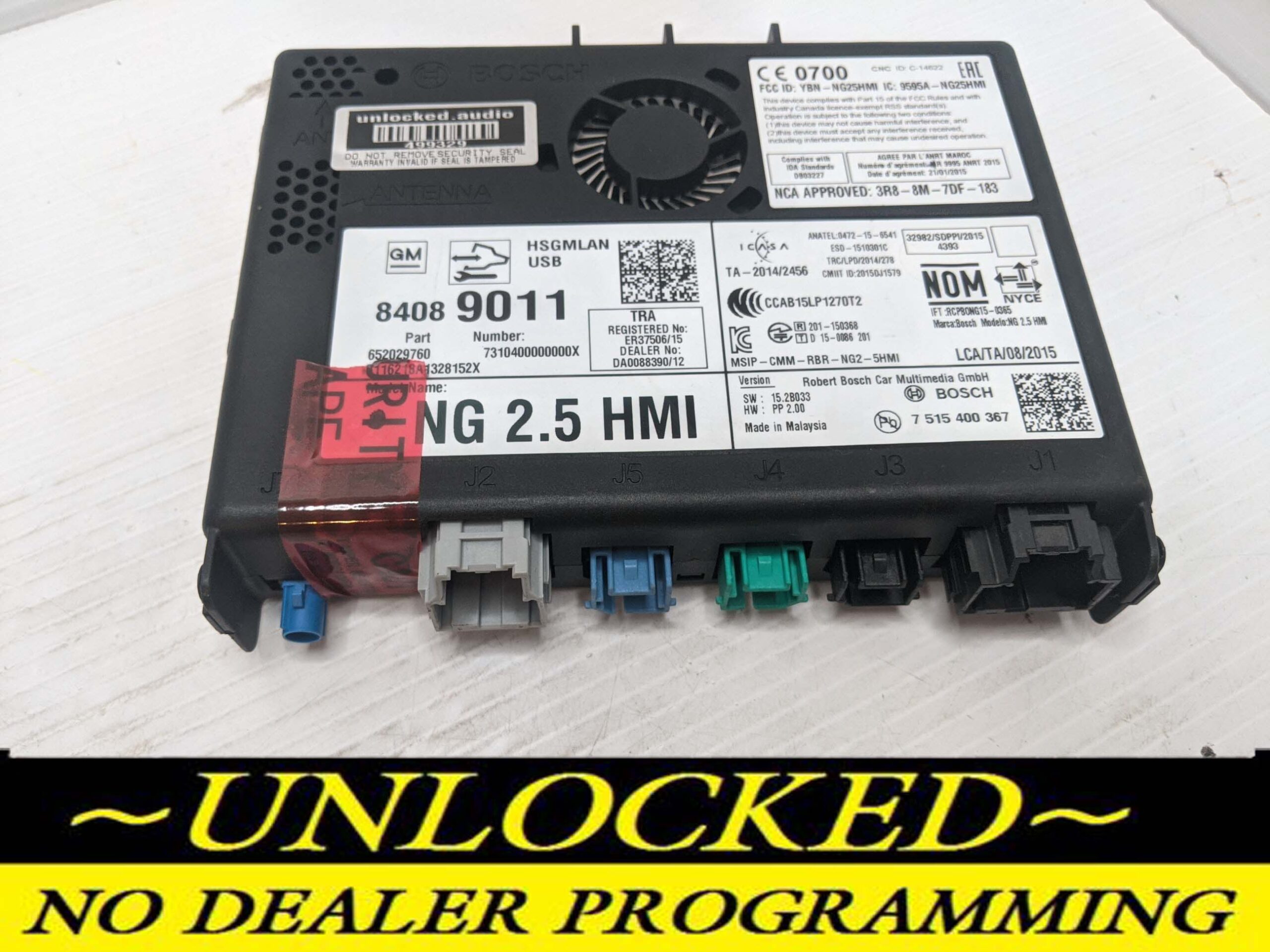 UNLOCKED 16-17 CHEVY GMC BUICK CADILLAC NG 2.5 HMI 84089011 IO6