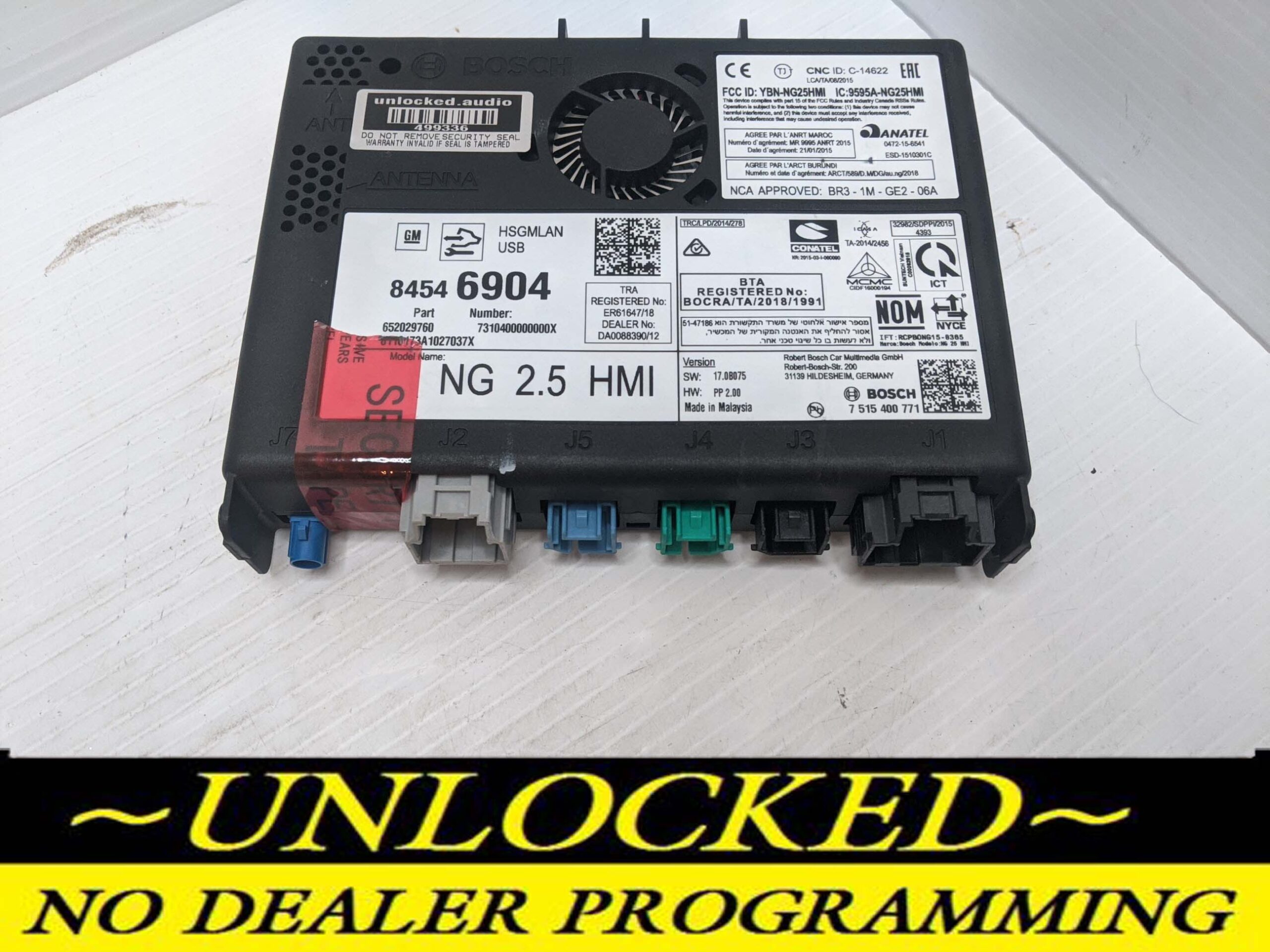 UNLOCKED 18-20 CHEVY GMC BUICK CADILLAC NG 2.5 HMI 84546904 IO6