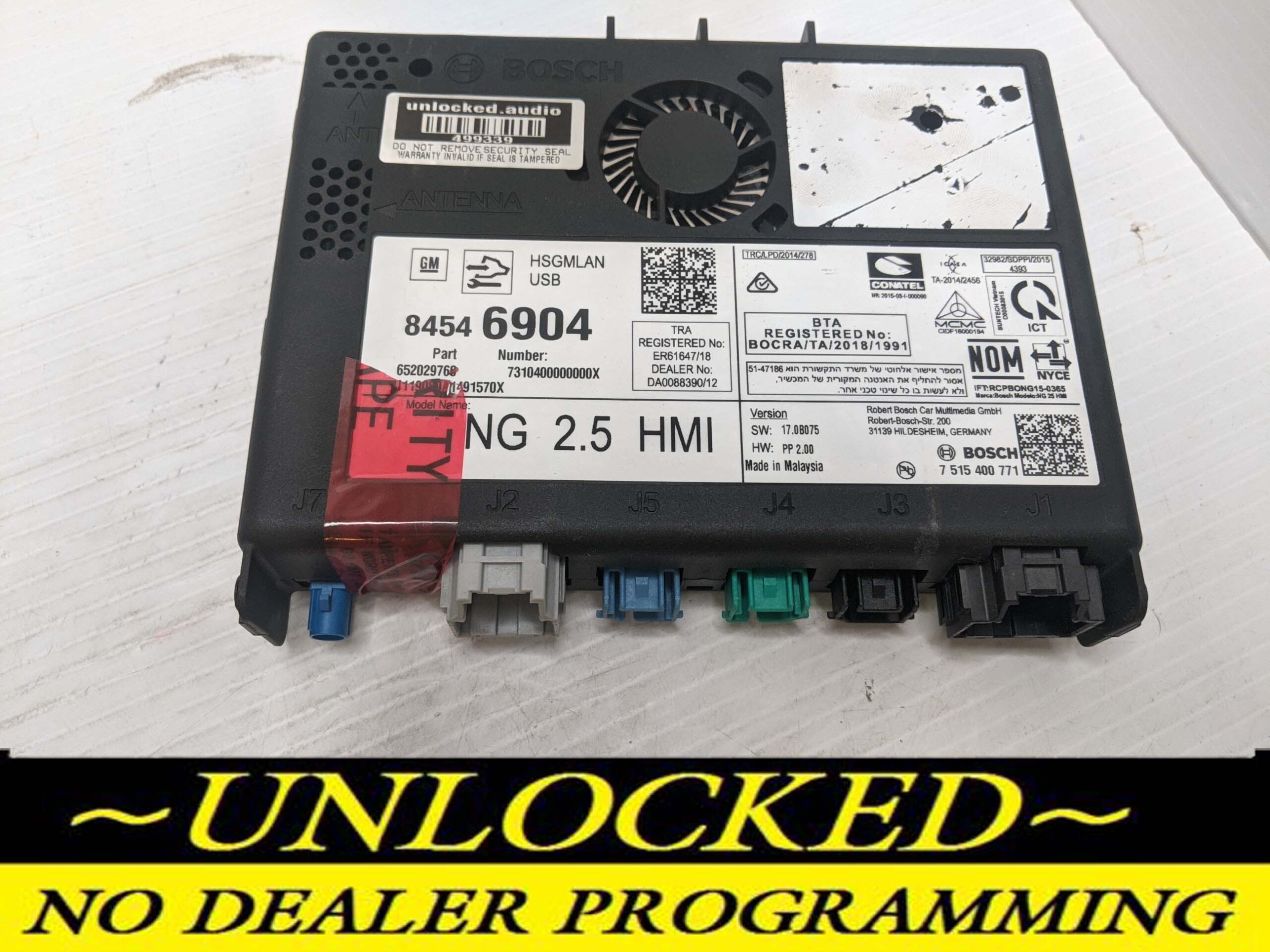 UNLOCKED 18-20 CHEVY GMC BUICK CADILLAC NG 2.5 HMI 84546904 IO6