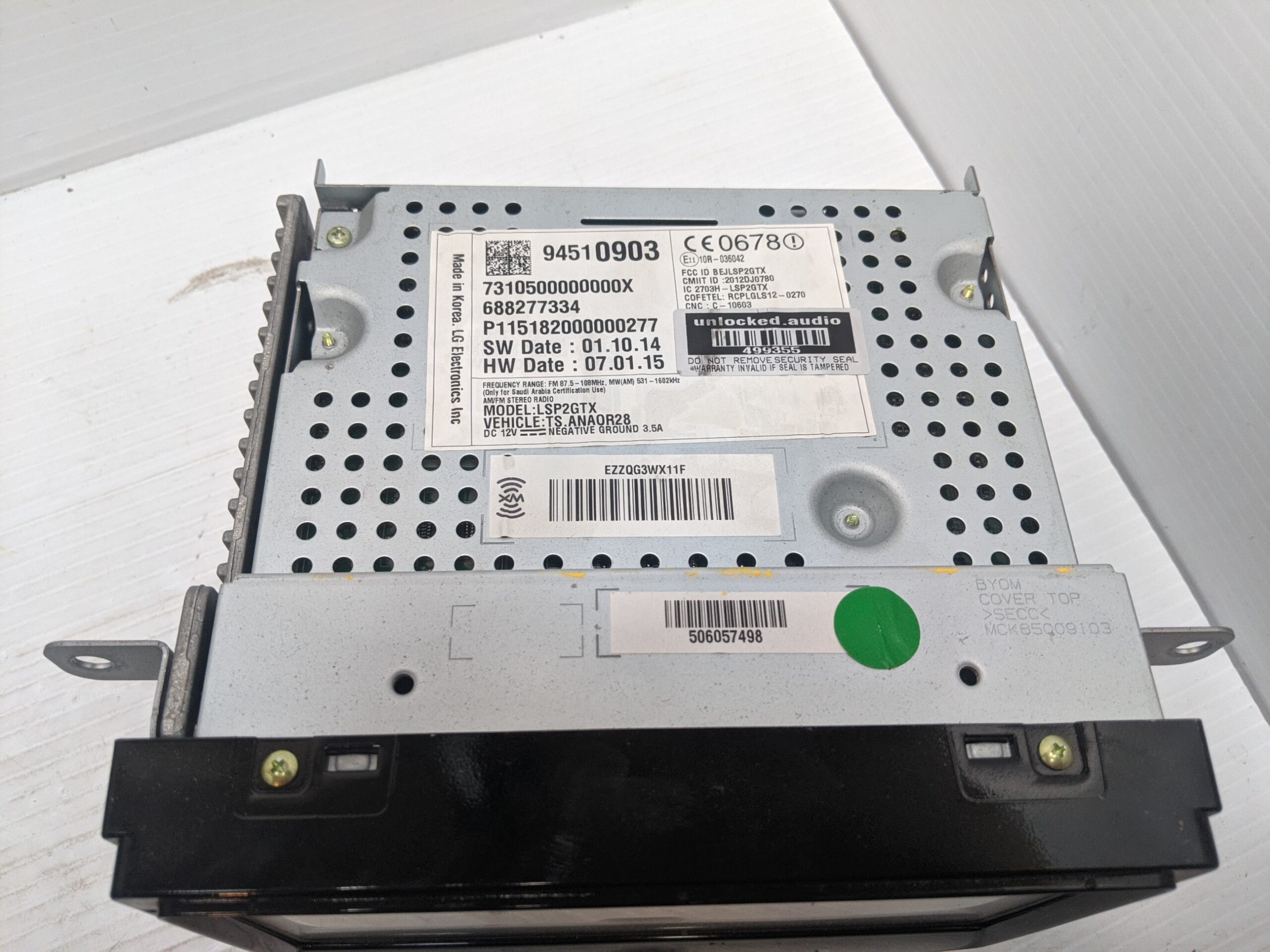 UNLOCKED 13-15 SONIC OEM RADIO 94510903 UF7 UQ3 - Image 2