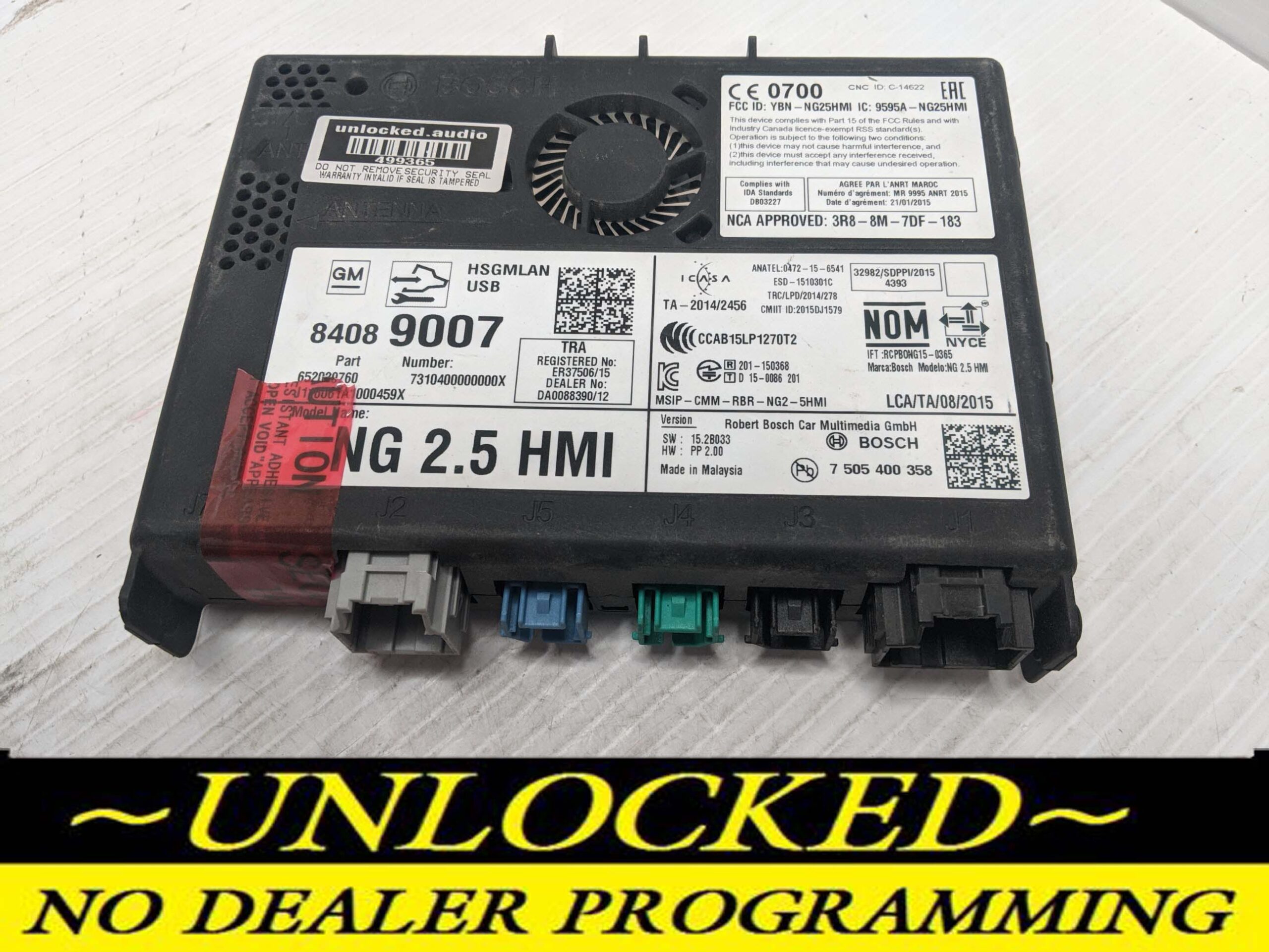 UNLOCKED 16-17 CHEVY GMC BUICK CADILLAC NG 2.5 HMI 84089007 IO5