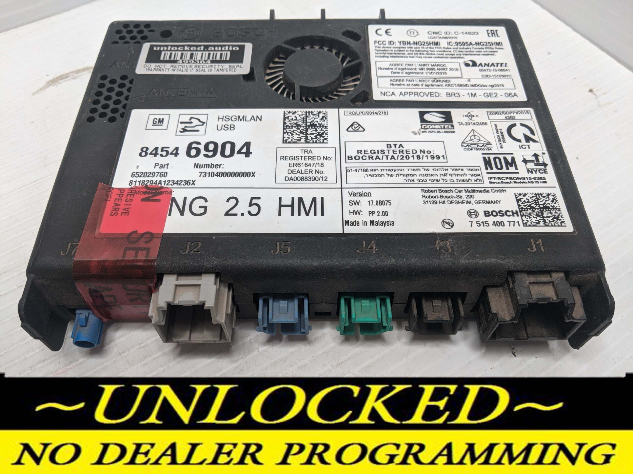 UNLOCKED 18-20 CHEVY GMC BUICK CADILLAC NG 2.5 HMI 84546904 IO6