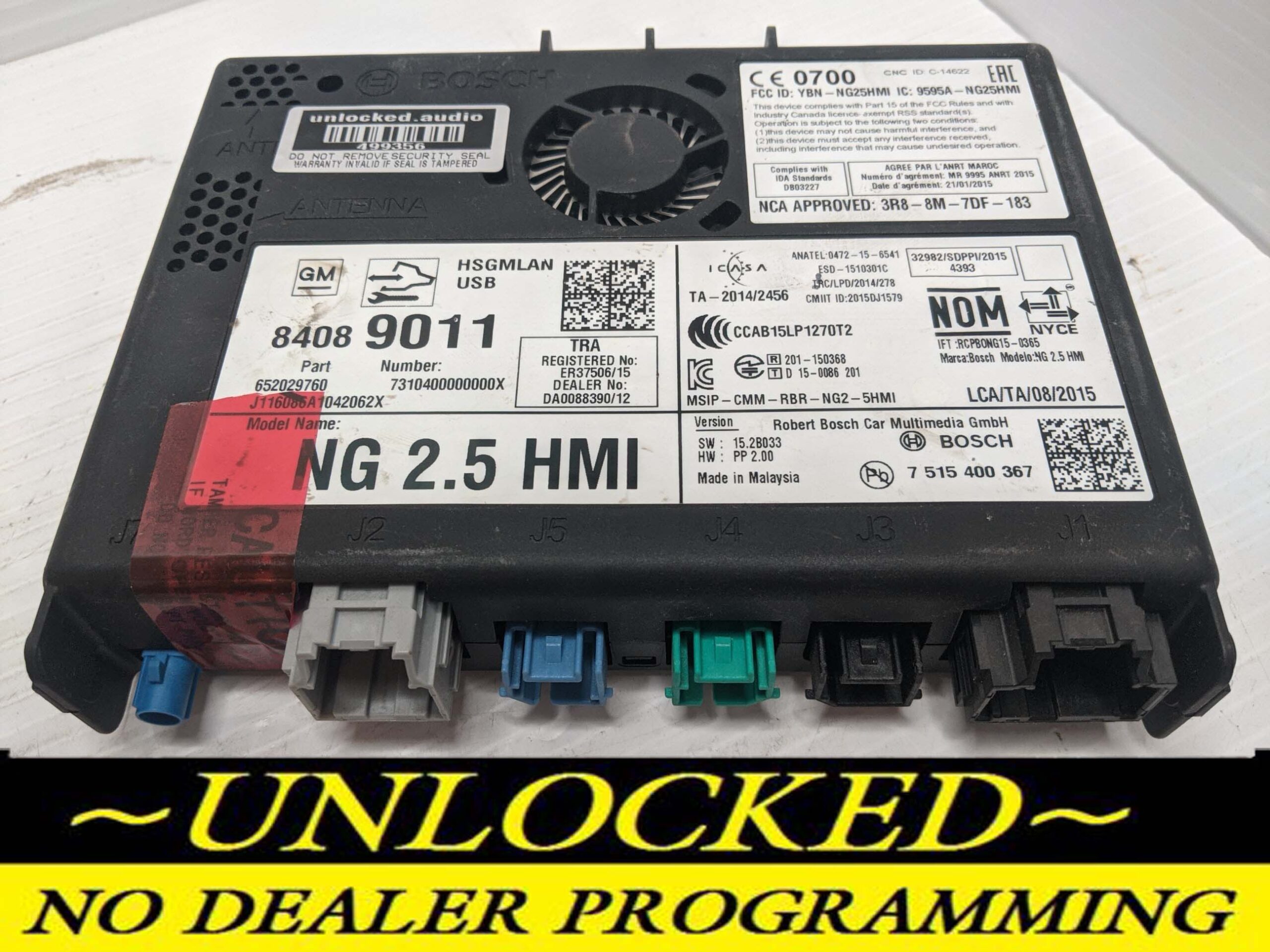 UNLOCKED 16-17 CHEVY GMC BUICK CADILLAC NG 2.5 HMI 84089011 IO6