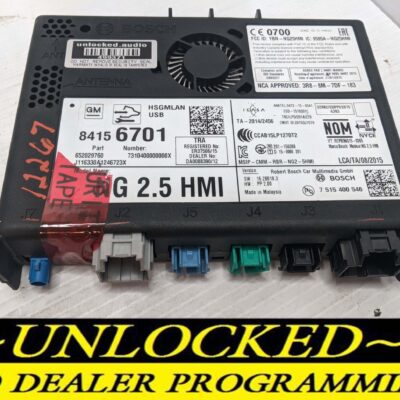 UNLOCKED 17-20 CHEVY GMC BUICK CADILLAC NG 2.5 HMI 84156701 IO6