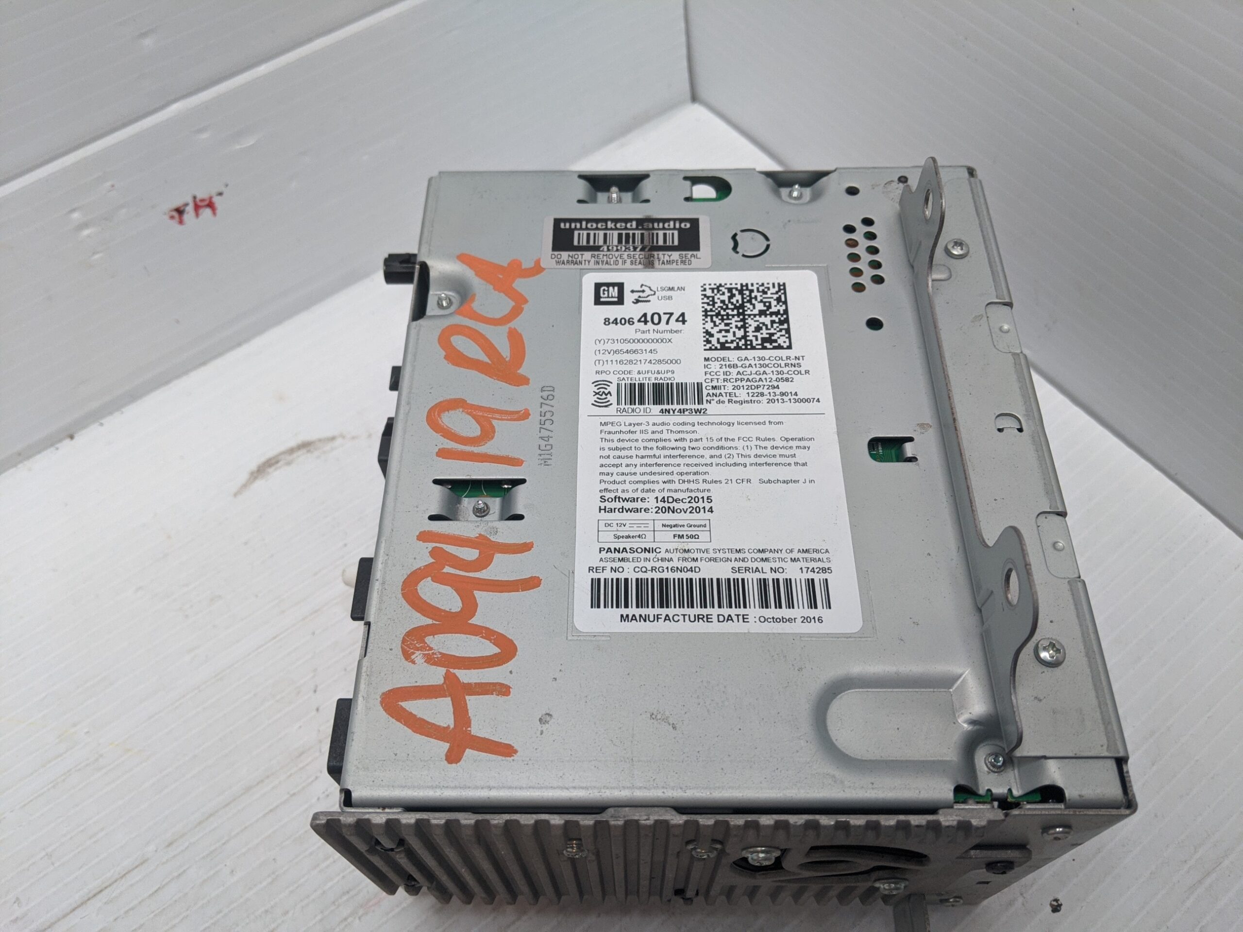 UNLOCKED 16-17 CRUZE EQUINOX TERRAIN OEM RADIO 84064074 UFU - Image 2