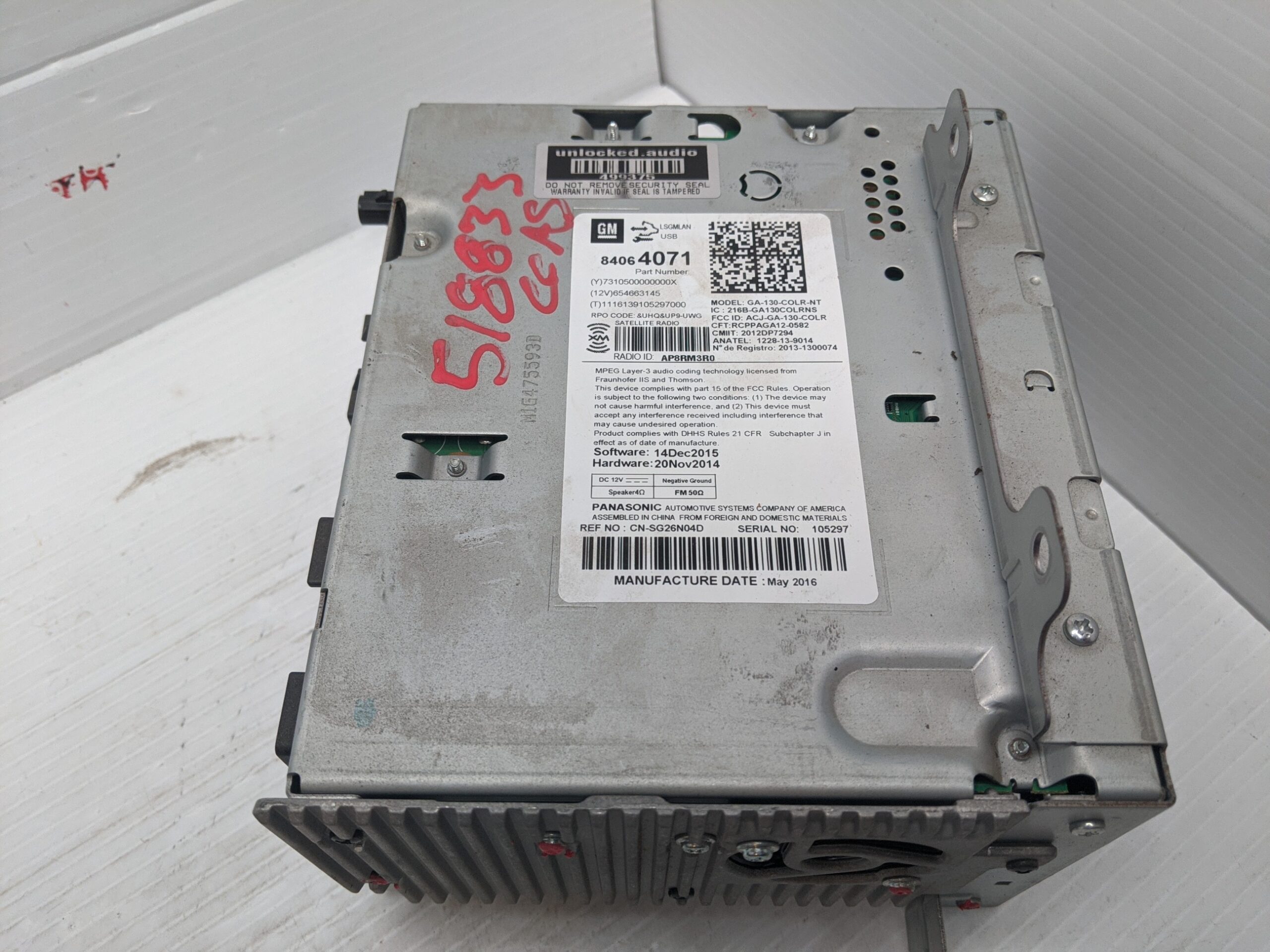 UNLOCKED 16-17 CRUZE EQUINOX TERRAIN OEM RADIO 84064071 UHQ - Image 2