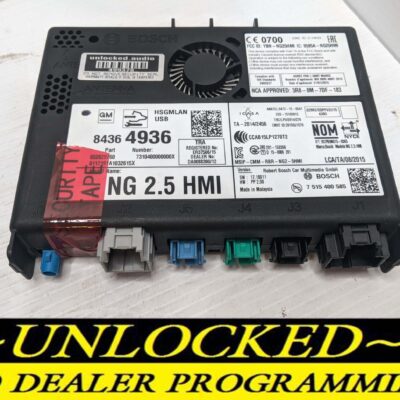UNLOCKED 18-20 CHEVY GMC BUICK CADILLAC NG 2.5 HMI 84364936 IO6