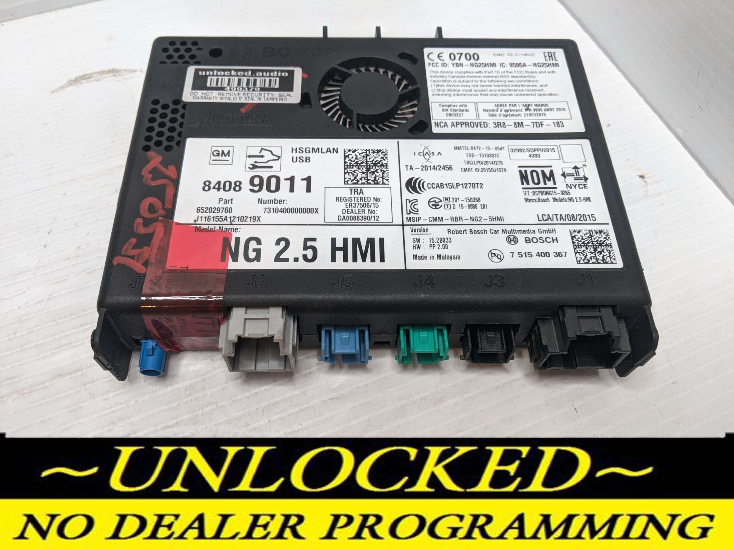 UNLOCKED 16-17 CHEVY GMC BUICK CADILLAC NG 2.5 HMI 84089011 IO6