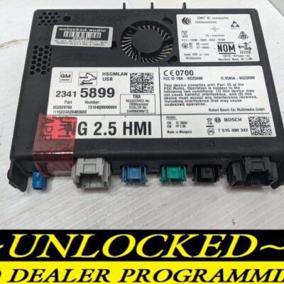 UNLOCKED 18-20 CHEVY GMC BUICK CADILLAC NG 2.5 HMI 23415899 IO6