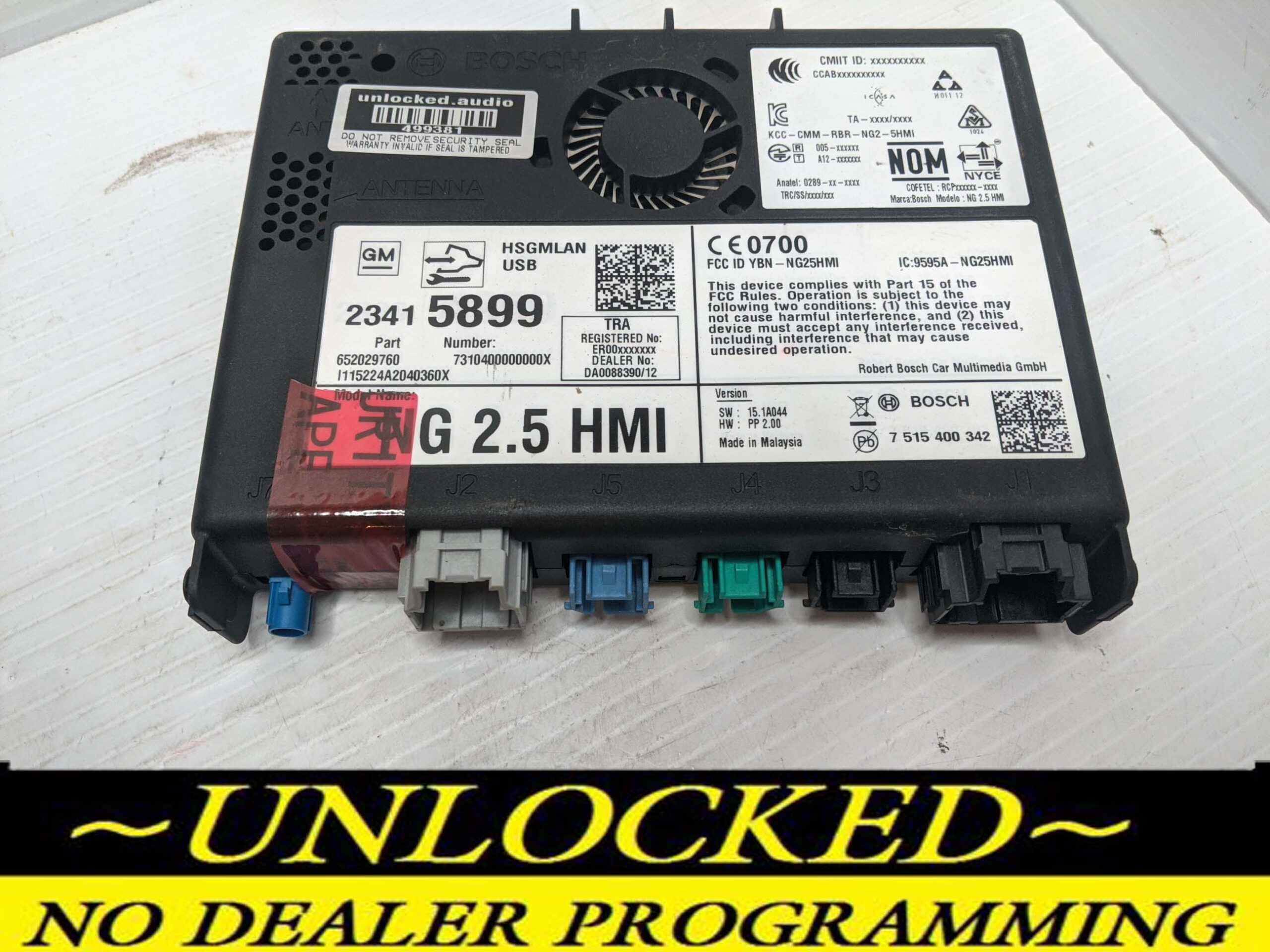 UNLOCKED 18-20 CHEVY GMC BUICK CADILLAC NG 2.5 HMI 23415899 IO6