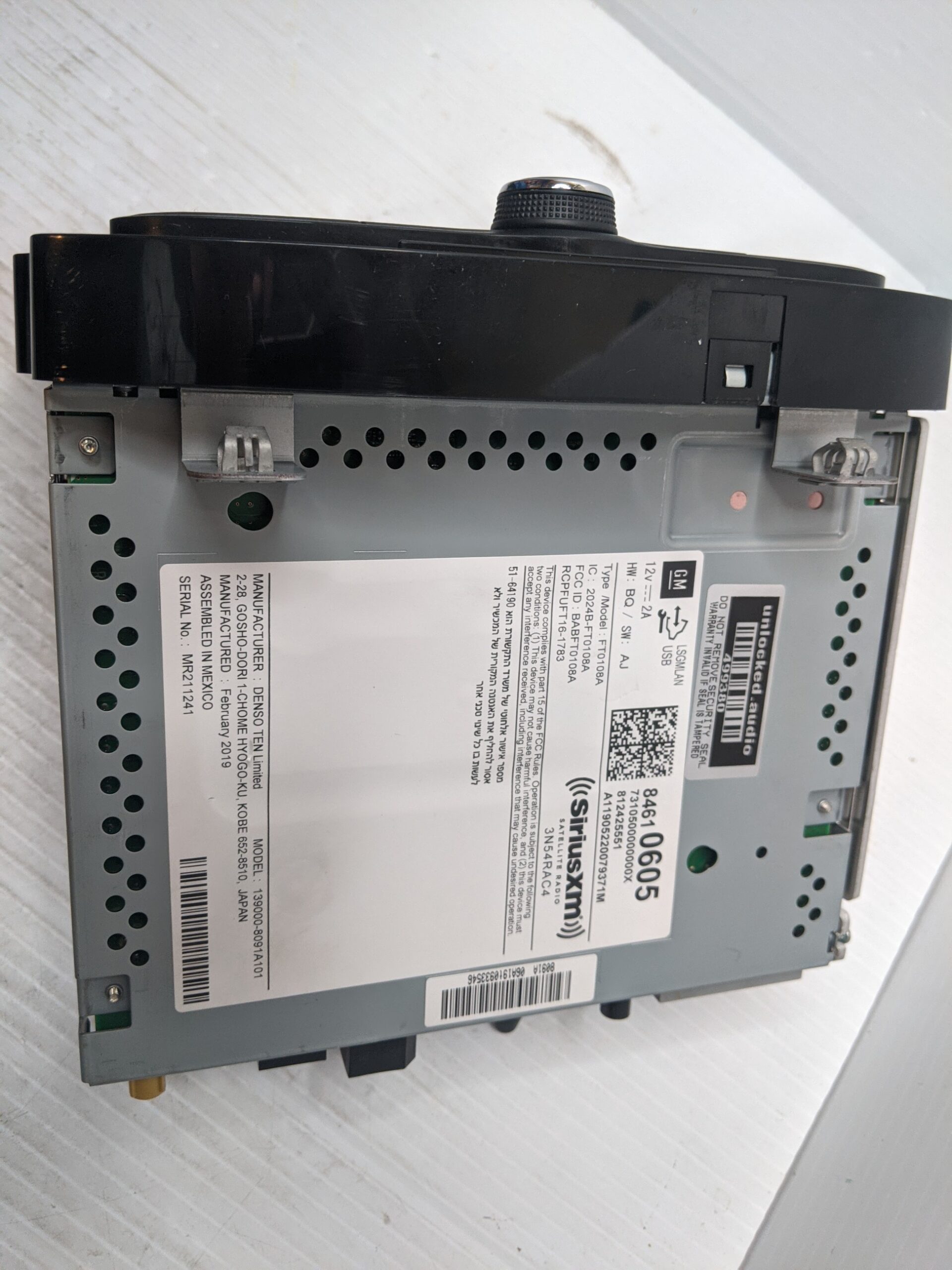 UNLOCKED 18-20 SONIC TRAX OEM RADIO 84610605 w/U2K - Image 3