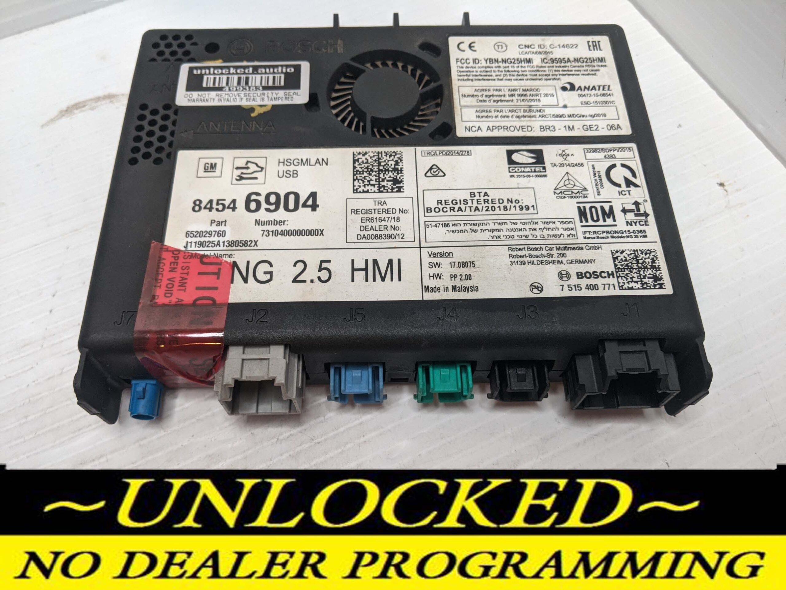 UNLOCKED 18-20 CHEVY GMC BUICK CADILLAC NG 2.5 HMI 84546904 IO6