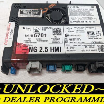 UNLOCKED 17-20 CHEVY GMC BUICK CADILLAC NG 2.5 HMI 84156701 IO6
