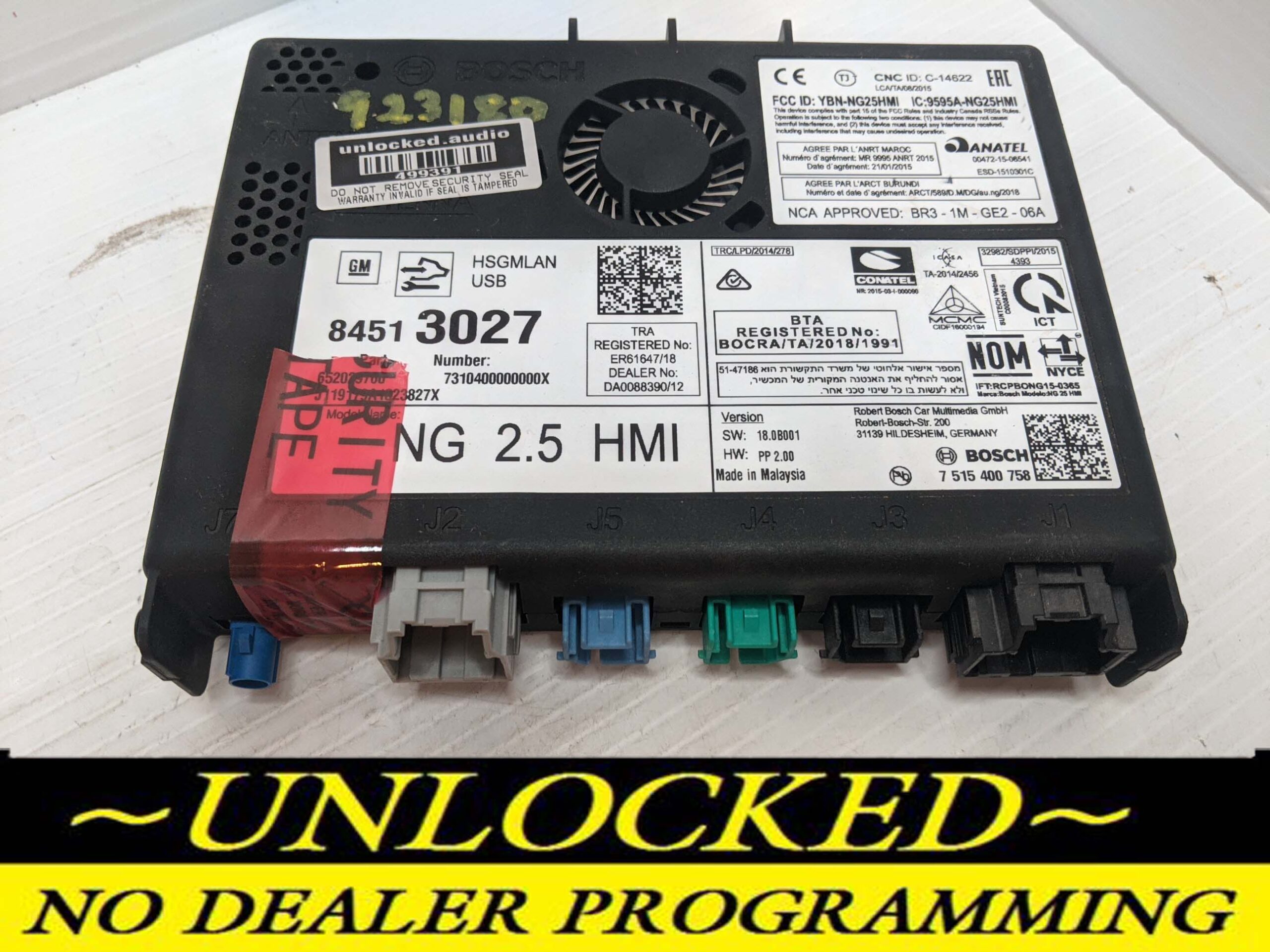 UNLOCKED 18-20 CHEVY GMC BUICK CADILLAC NG 2.5 HMI 84513027 IO6