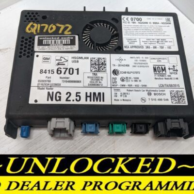 UNLOCKED 17-20 CHEVY GMC BUICK CADILLAC NG 2.5 HMI 84156701 IO6