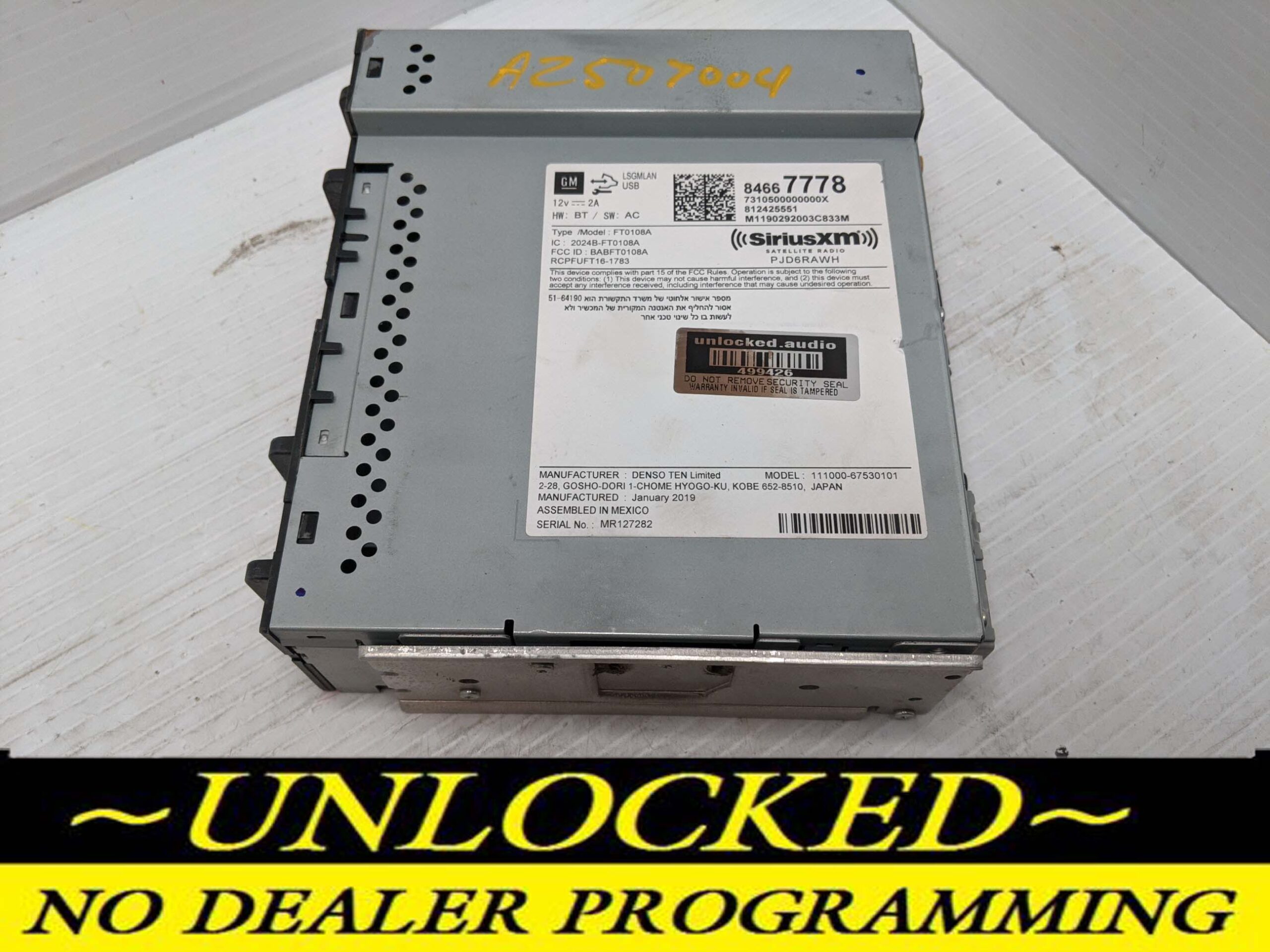 UNLOCKED 18-19 MALIBU EQUINOX TERRAIN OEM RADIO 84667778 U2K