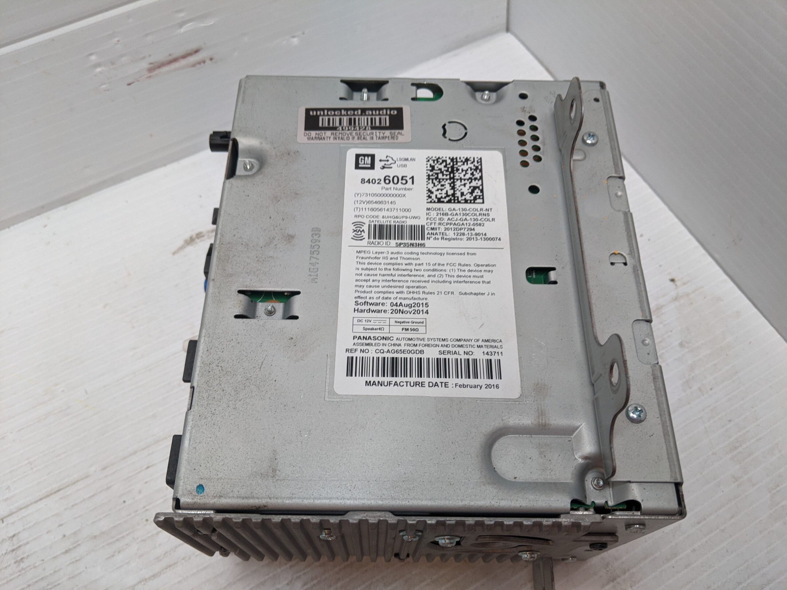 UNLOCKED 13-17 EQUINOX CRUZE CAMARO TERRAIN VERANO REGAL OEM RADIO 84026051 UHQ - Image 2