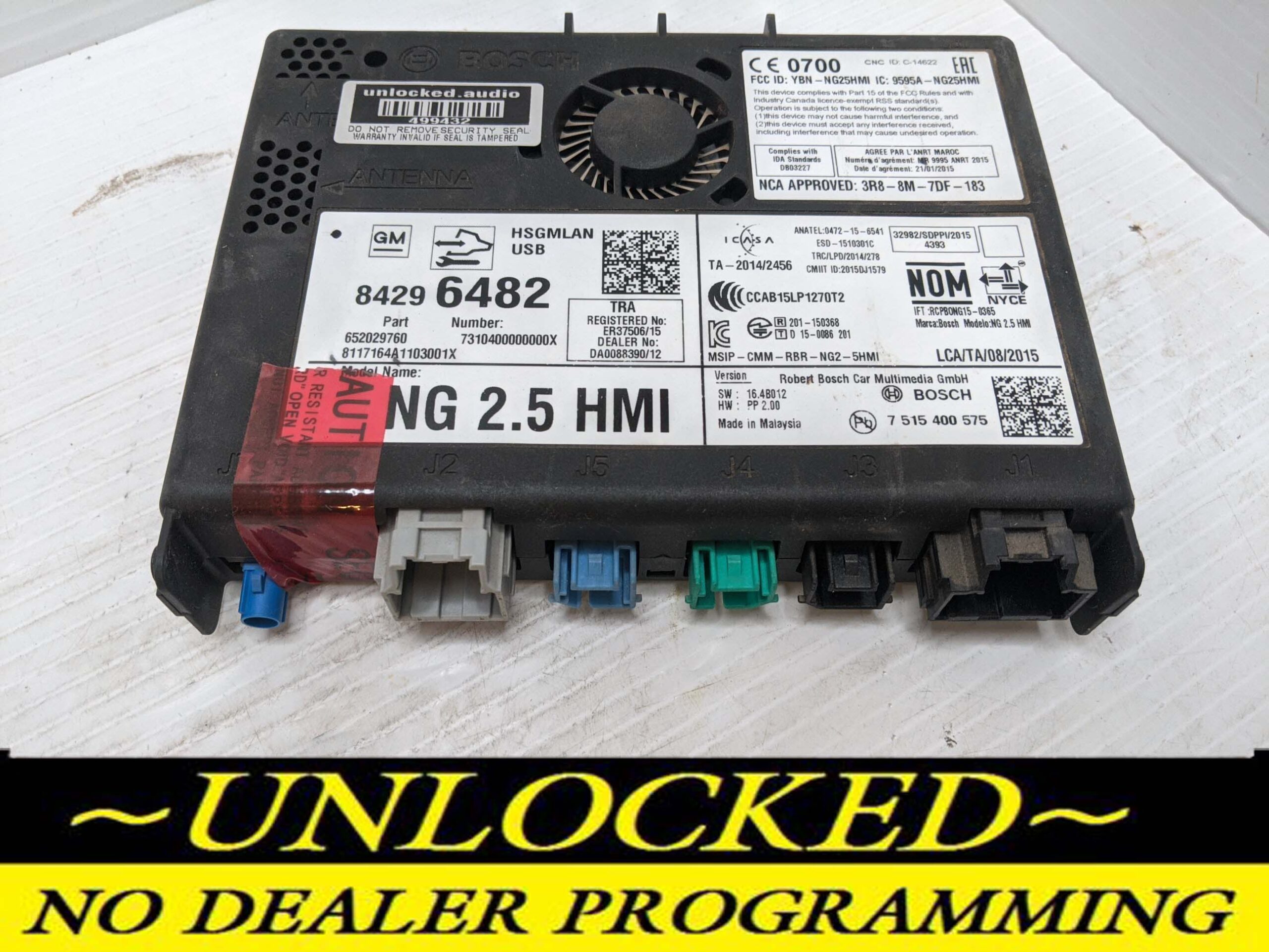 UNLOCKED 18-20 CHEVY GMC BUICK CADILLAC NG 2.5 HMI 84296482 IO6