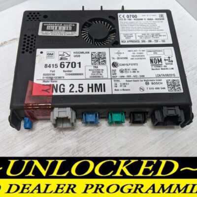 UNLOCKED 17-20 CHEVY GMC BUICK CADILLAC NG 2.5 HMI 84156701 IO6