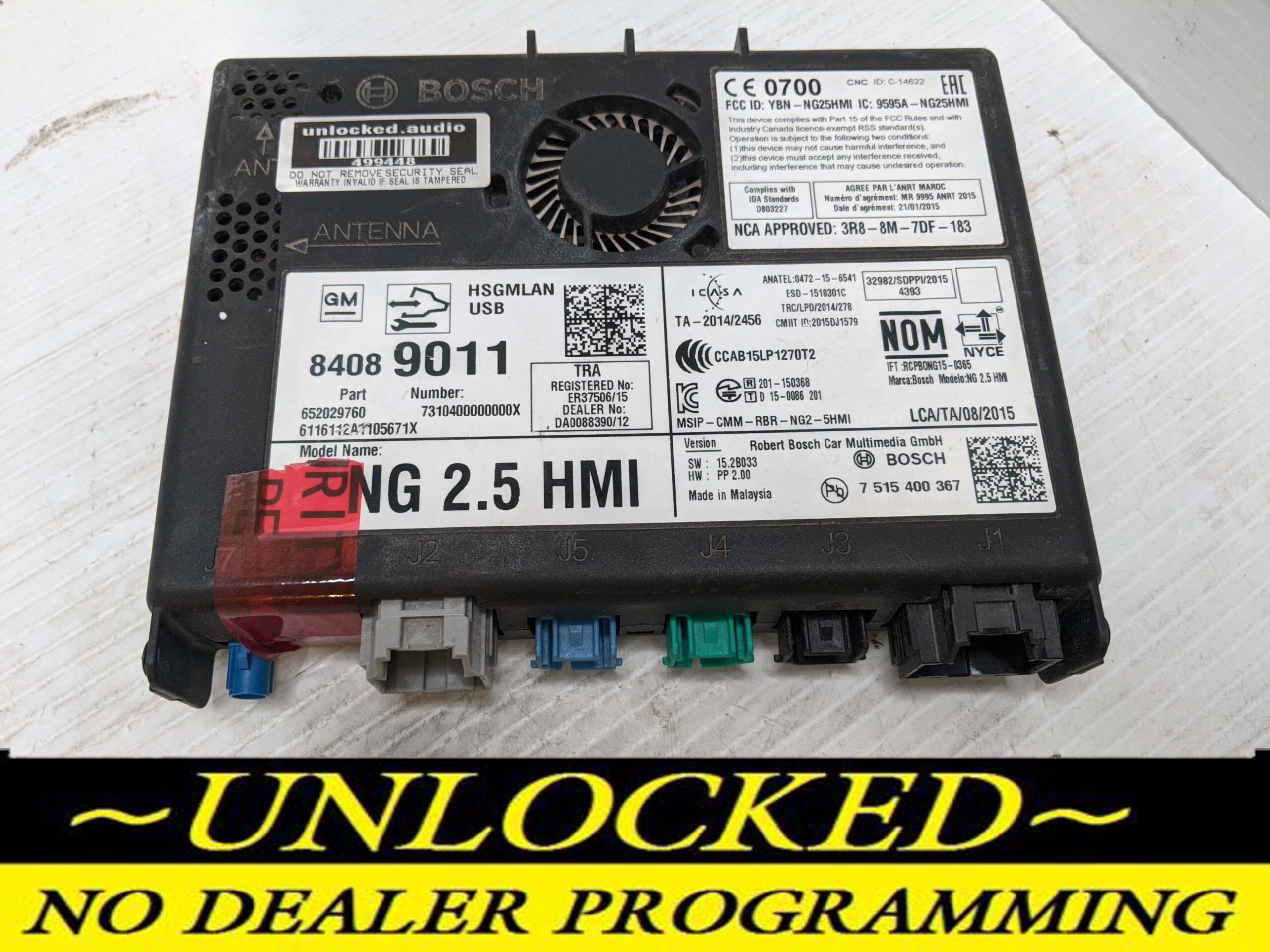 UNLOCKED 16-17 CHEVY GMC BUICK CADILLAC NG 2.5 HMI 84089011 IO6