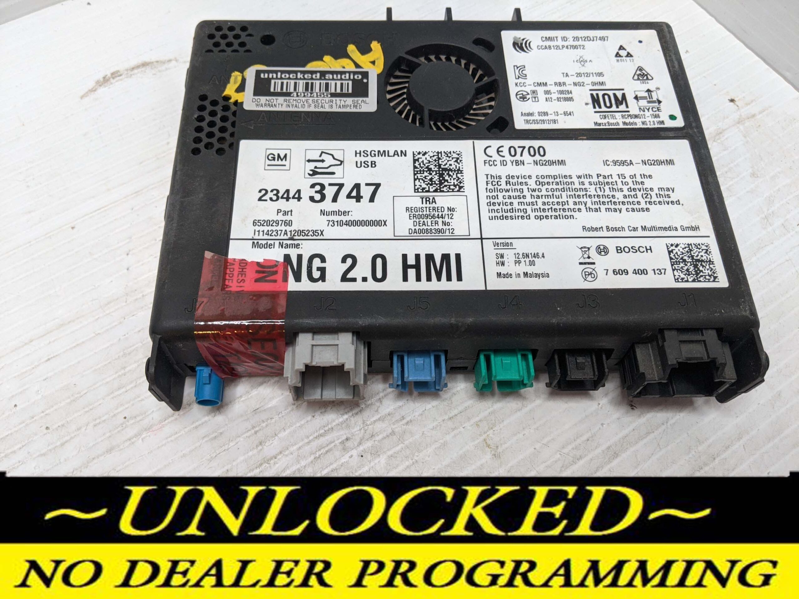 UNLOCKED 15-17 CHEVY GMC BUICK CADILLAC NG 2.0 HMI 23443747 IO6