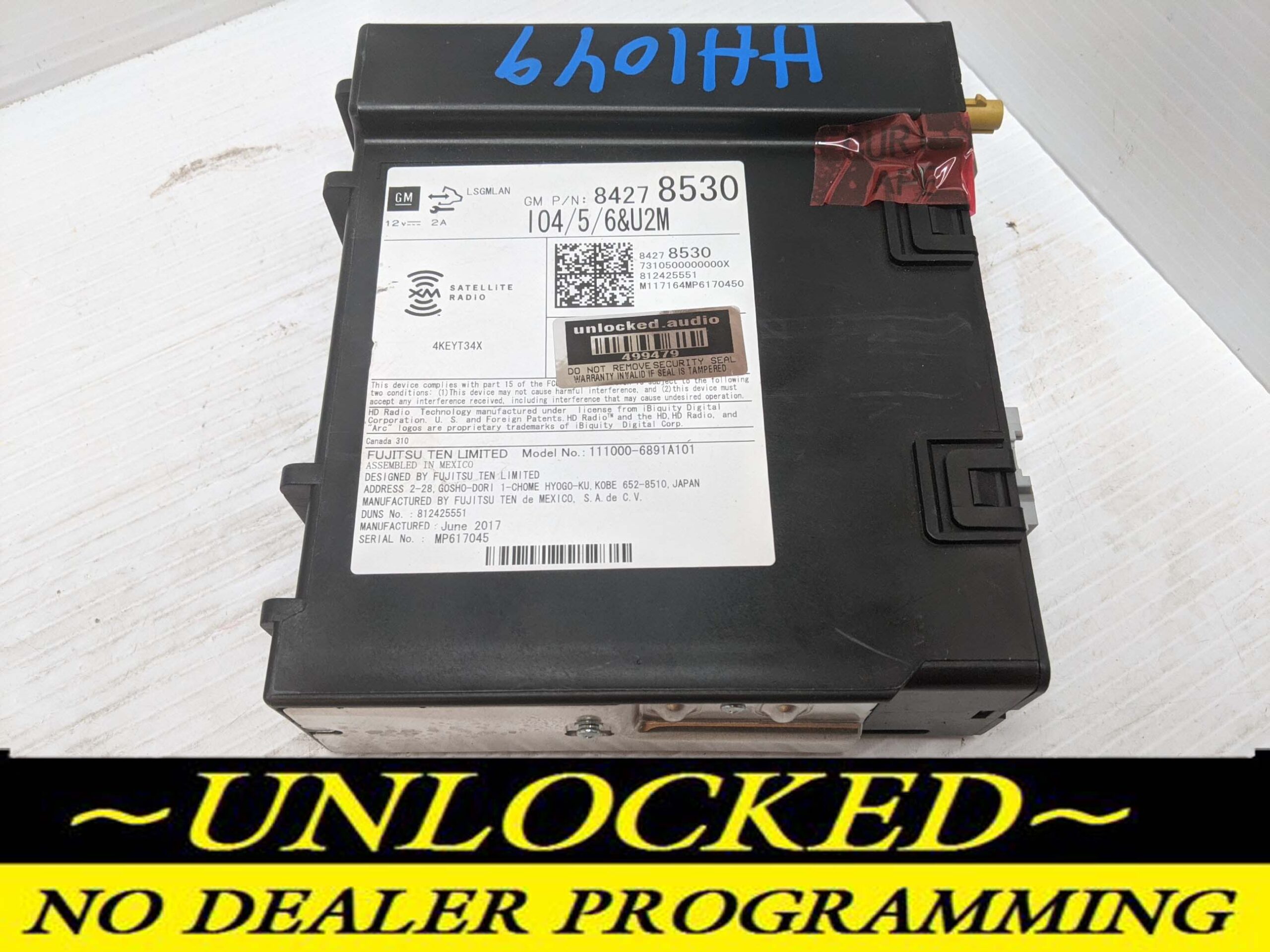 UNLOCKED 17 SILVERADO SIERRA TAHOE YUKON ESCALADE OEM RADIO MODULE 84278530 IO5