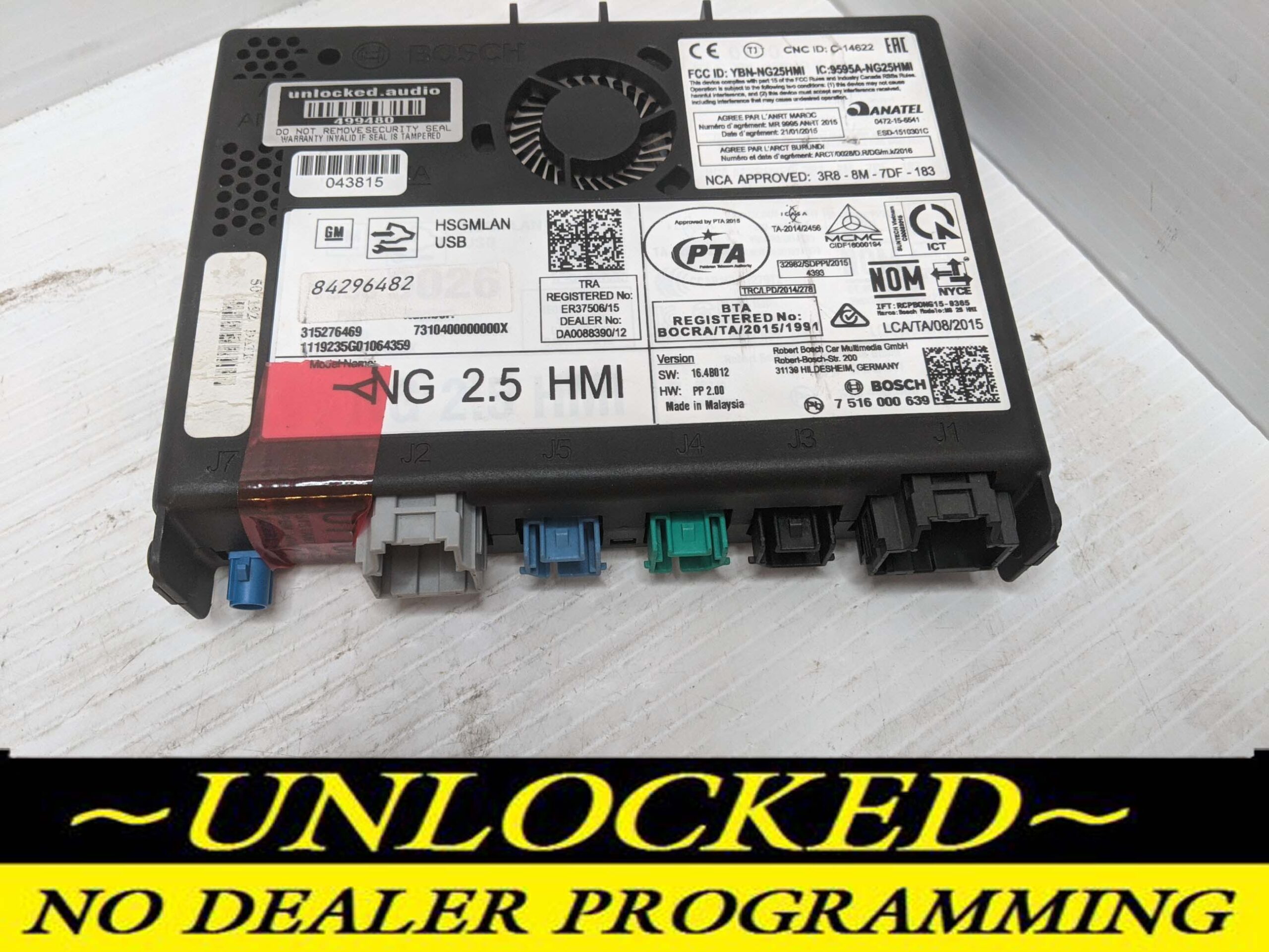 UNLOCKED 18-20 CHEVY GMC BUICK CADILLAC NG 2.5 HMI 84296482 IO6