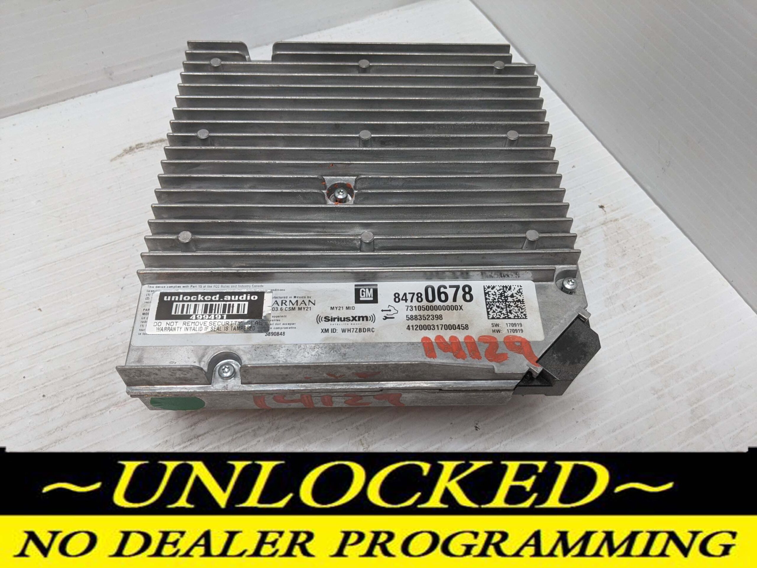UNLOCKED 21-24 CHEVY SILVERADO TRAVERSE BLAZER TRAILBLAZER CAMARO INFOTAINMENT RADIO RECEIVER 84780678 IOS