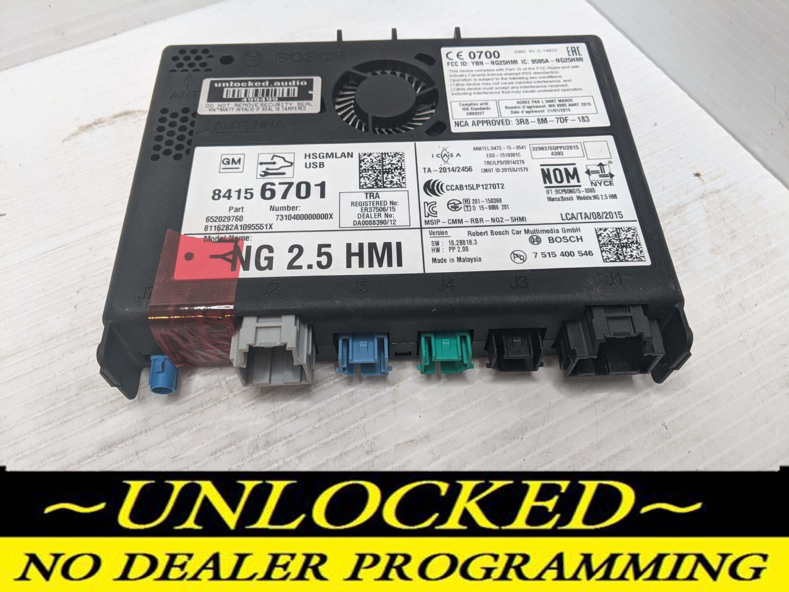 UNLOCKED 17-20 CHEVY GMC BUICK CADILLAC NG 2.5 HMI 84156701 IO6